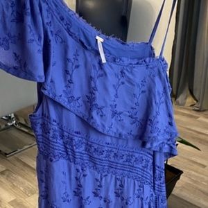 Free People off one shoulder dress.